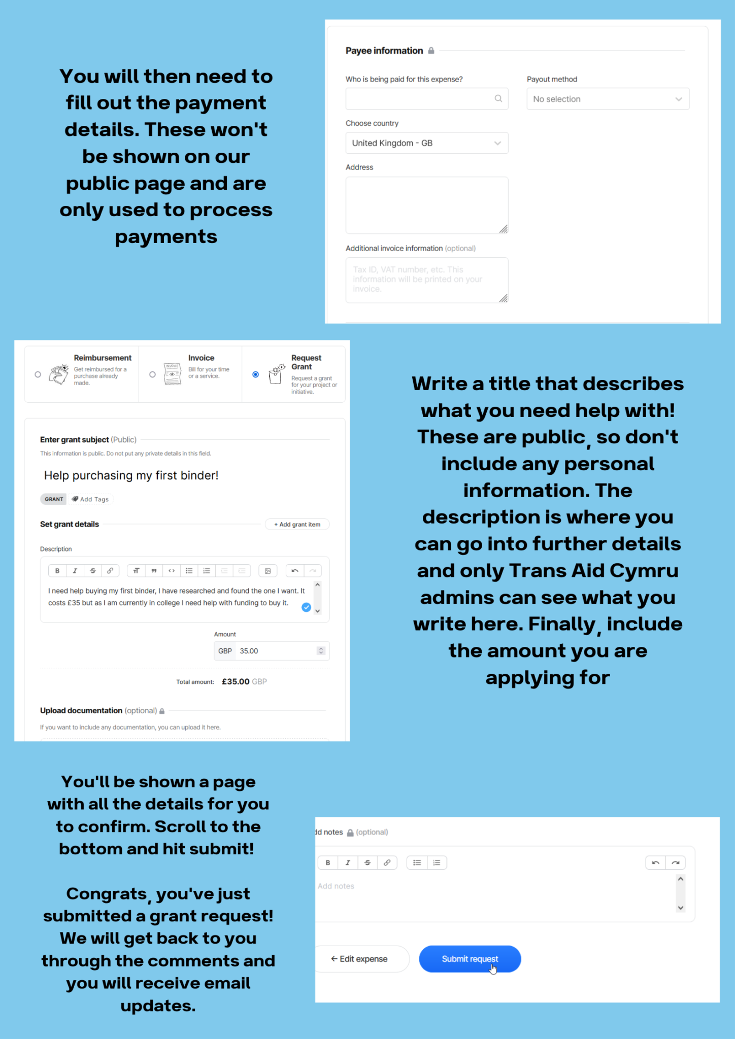 How to apply for grants Trans Aid Cymru
